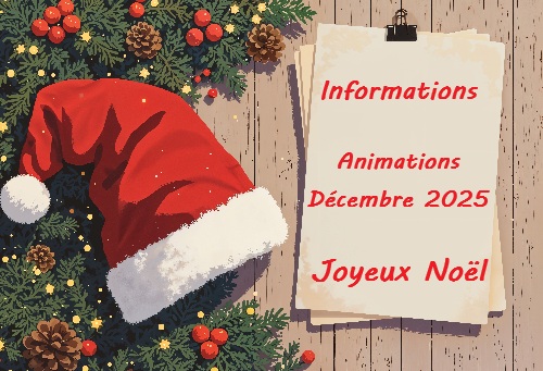 Informations – Animations décembre 2025